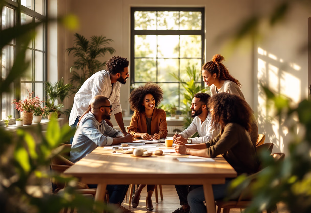 image of diverse group collaboration (for a hr tech)