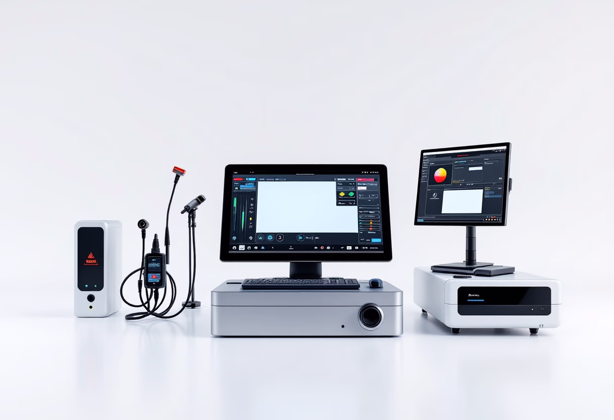 image of diagnostic equipment in an automotive service