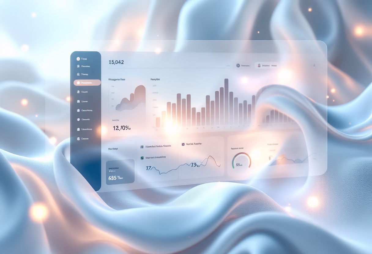 [interface] image of a dashboard interface (for a productivity tools business)