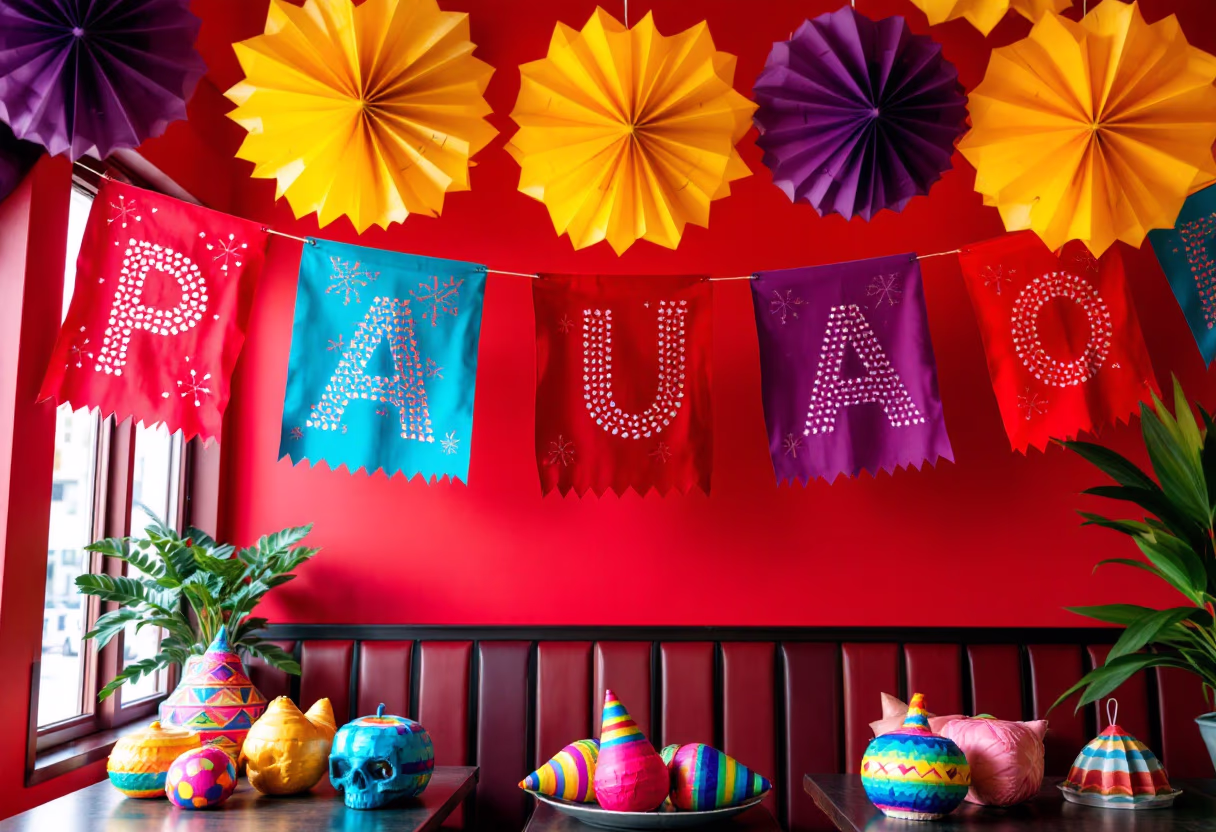 image of fiesta decorations (mexican restaurant)