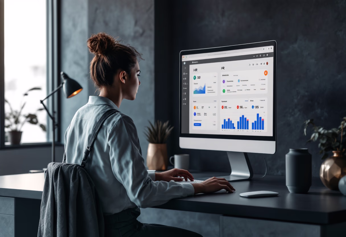 3. interface image of employee interacting with hr software (for a hr tech)