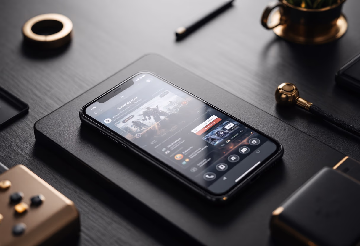 image of gaming tutorial (for a mobile gaming)