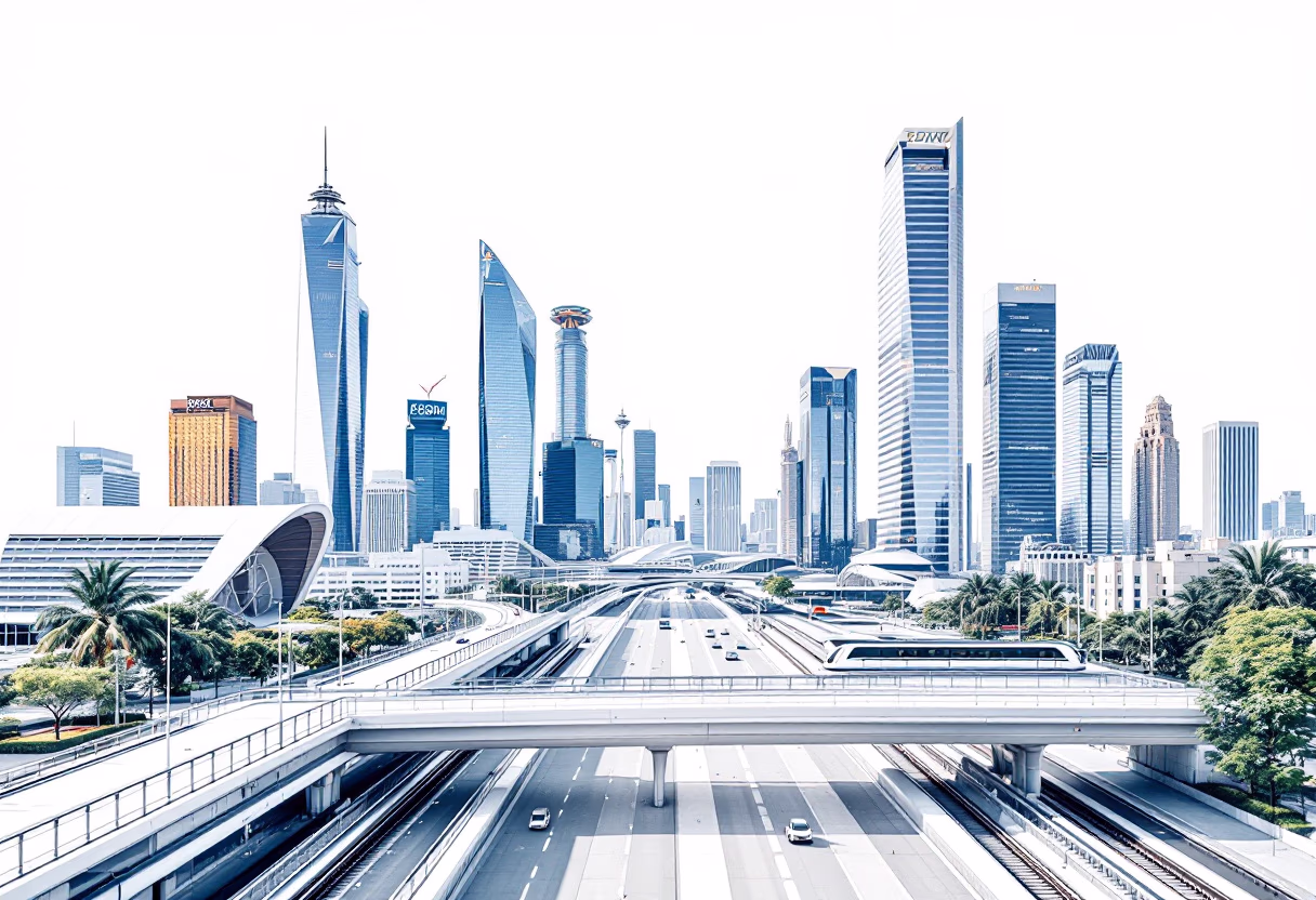 image of city landscape (for a mobility and transportation)