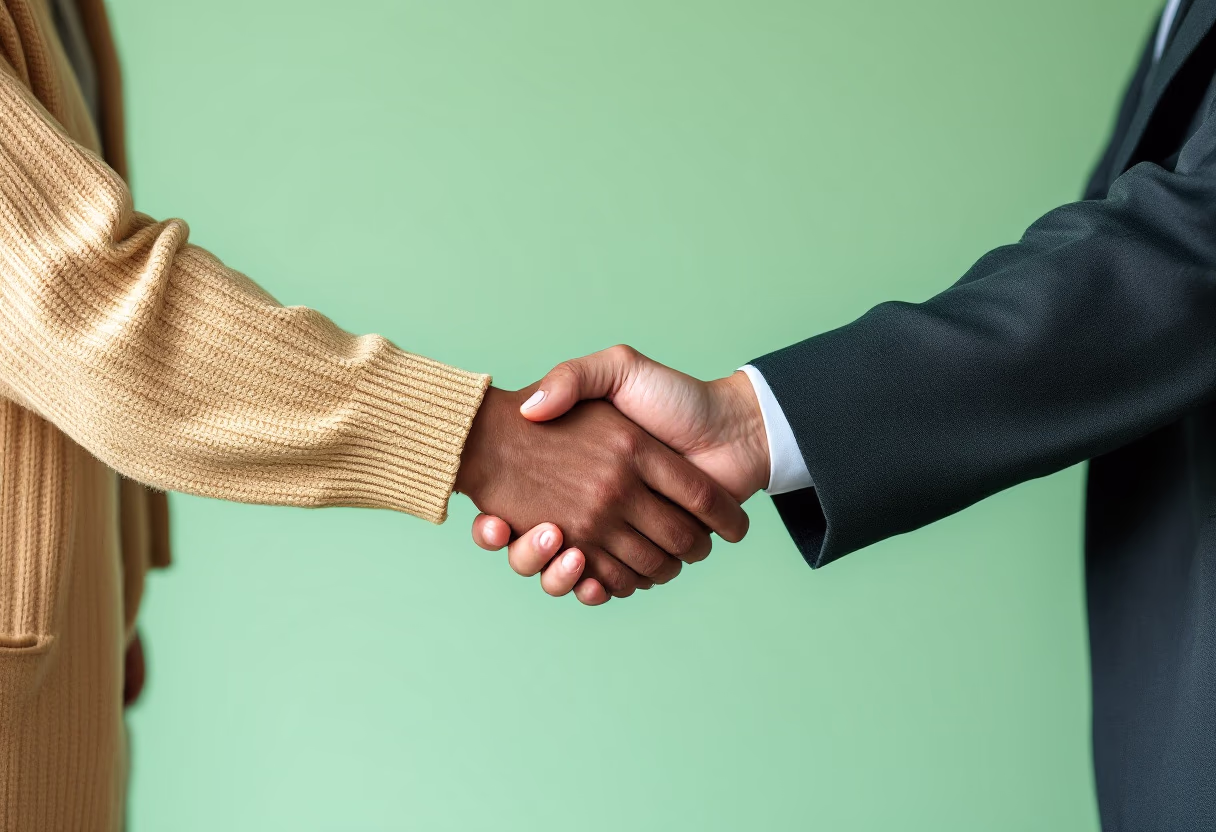 image of business handshake
