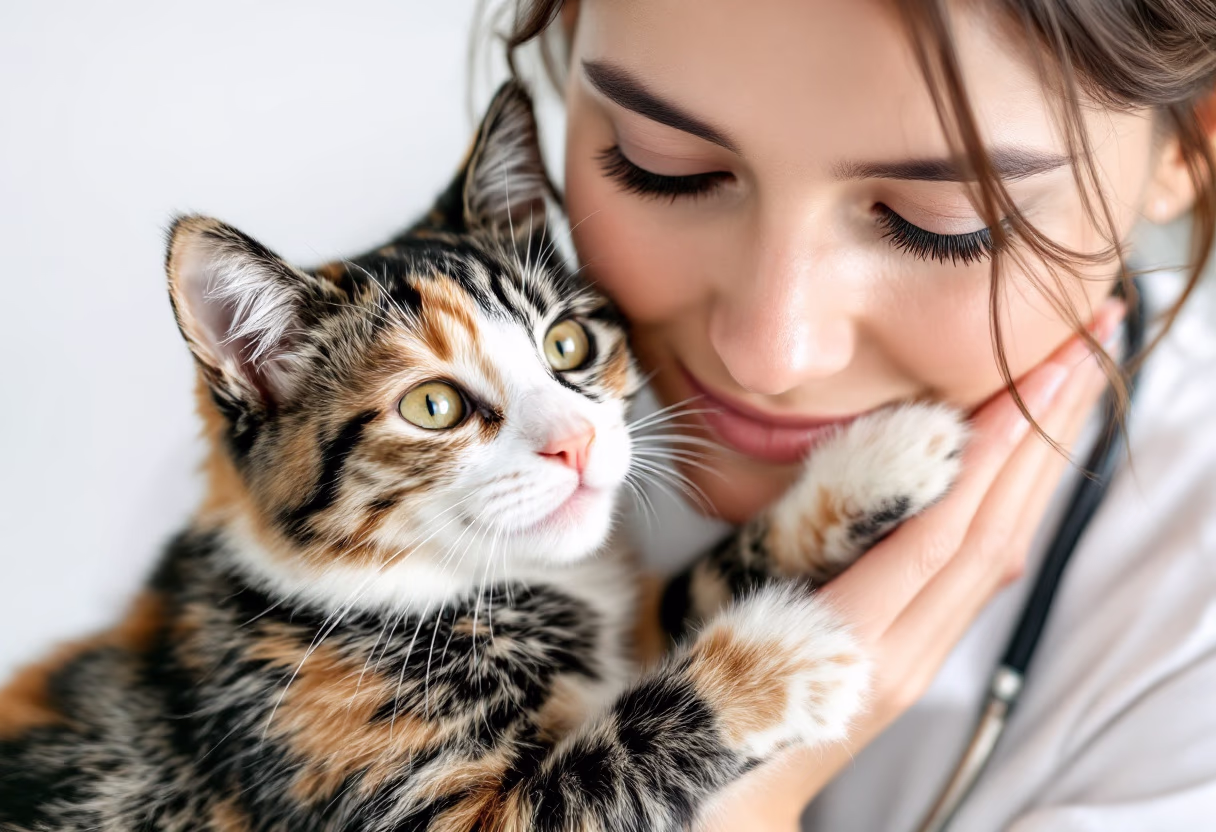 image of a vet assisting an animal for a pet store