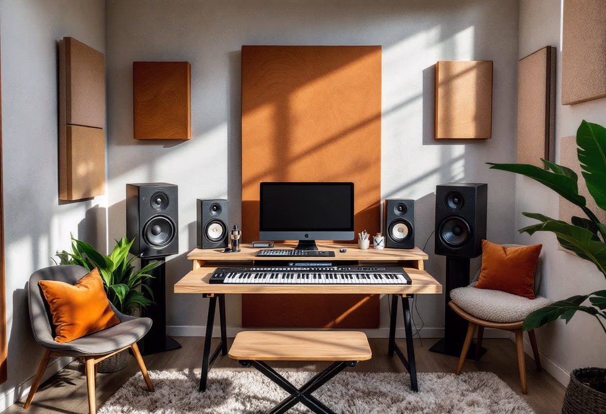 music studio setup