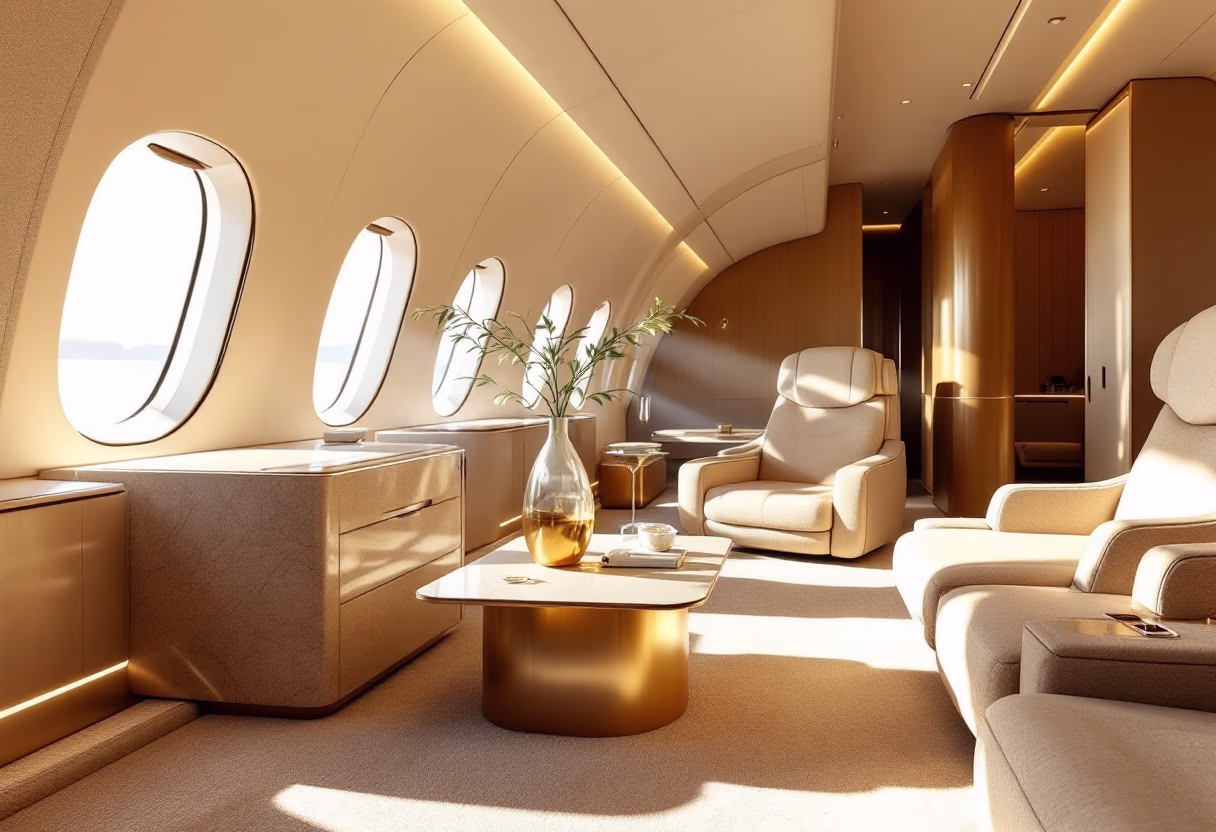 image of aircraft interior