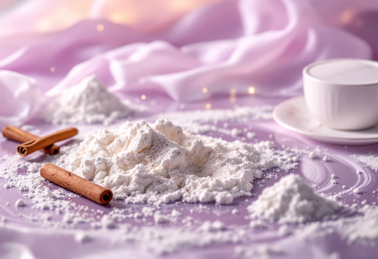 [background image] image of baking ingredients on a table (for a bakery)