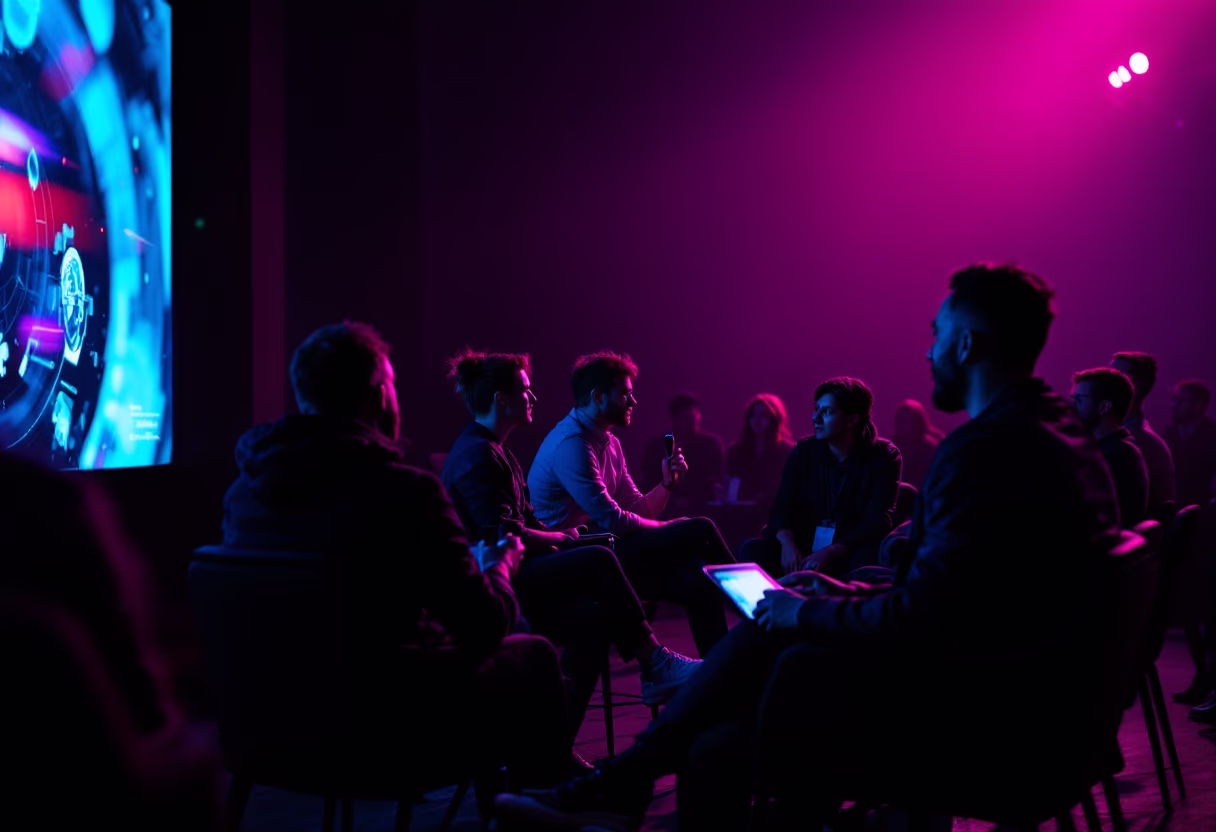 image of a tech conference (for a space tech)