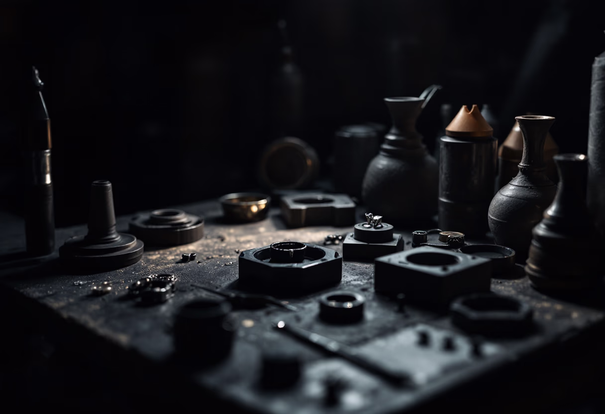 background image of a jewelry workshop