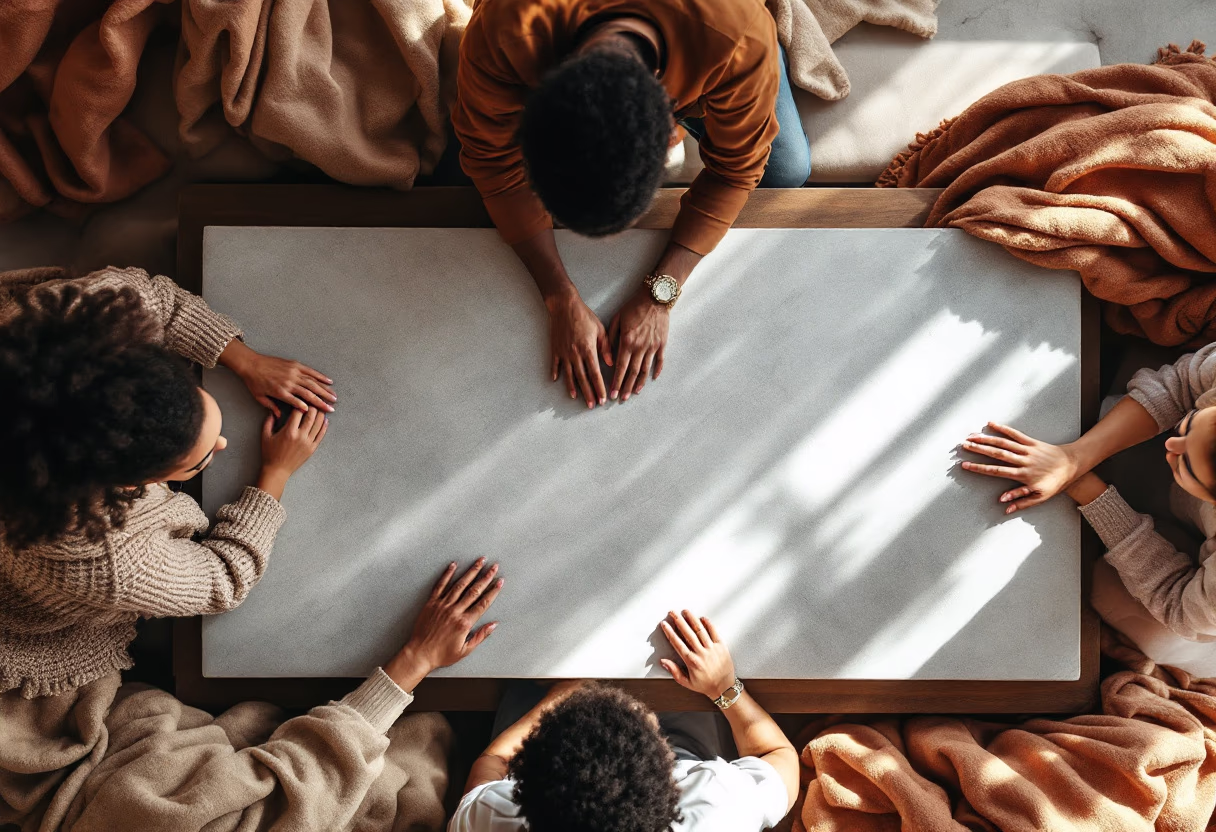 image of a diverse team in a meeting (for edtech)