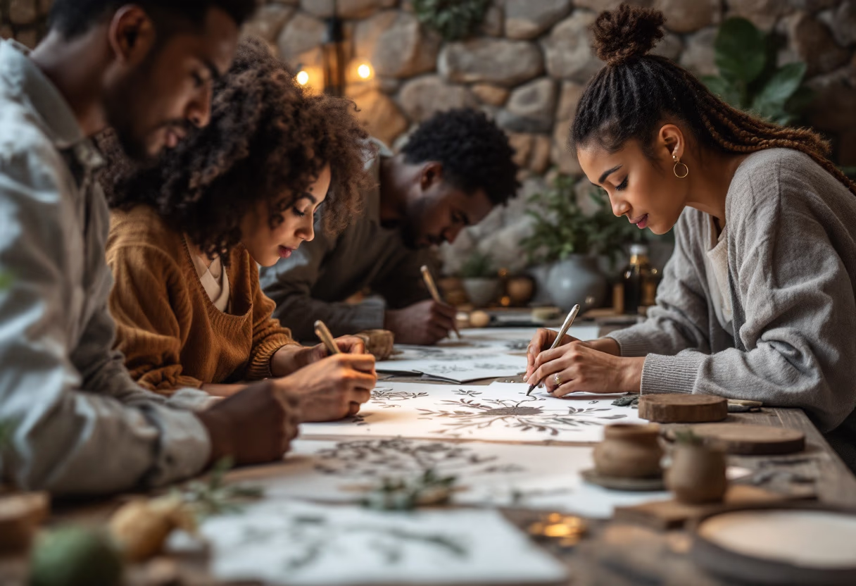 image of educational workshops in progress (for a environmental conservation nonprofit)