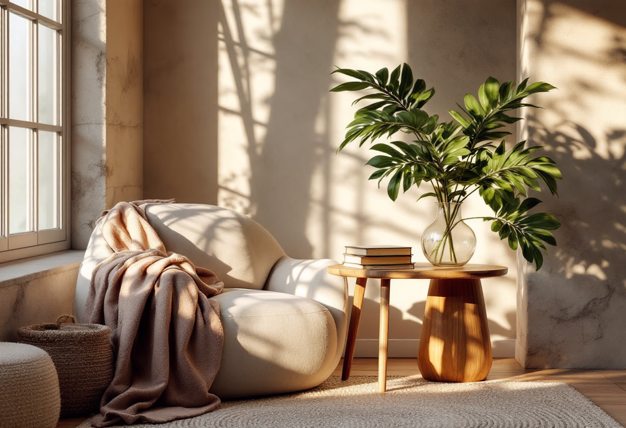 [background image] cozy reading nook for an author & writer