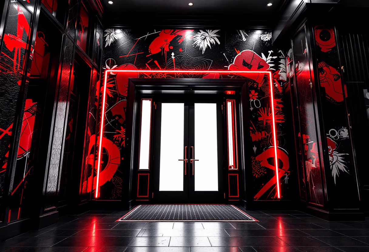 image of bar entrance
