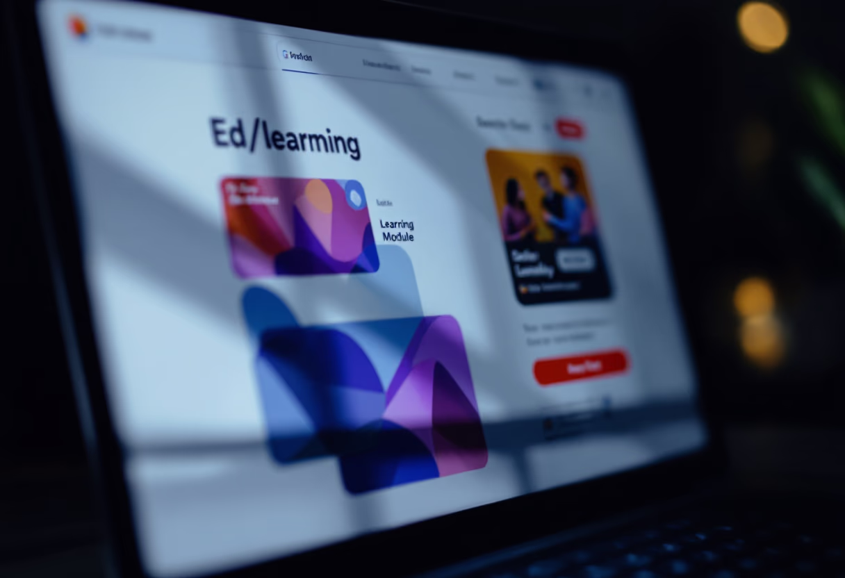 [interface] image of a screenshot of a learning module (for an edtech)