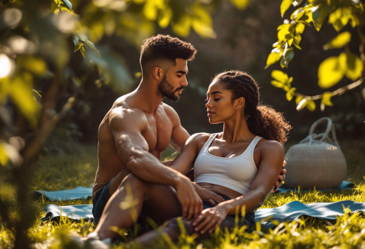 image of personal training session (for a gym)