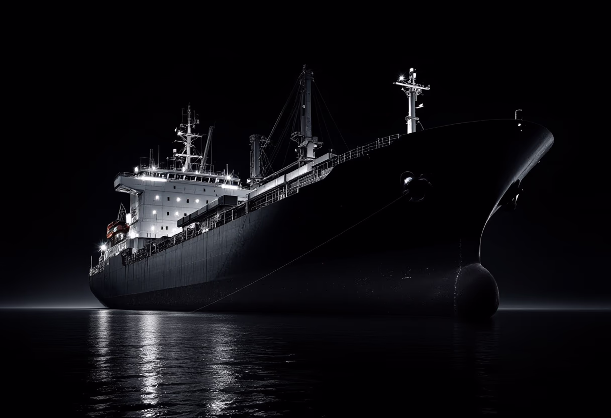 image of cargo ship operation