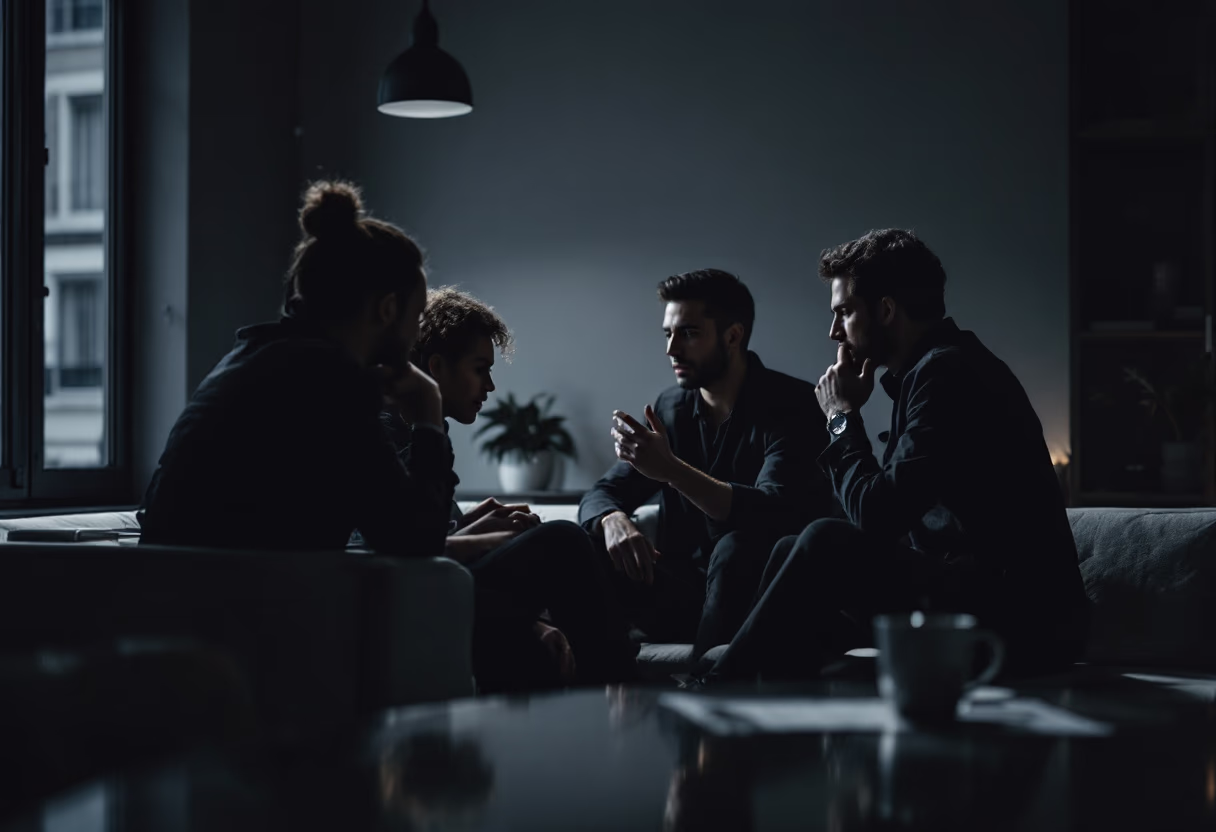 image of team discussion (for a hr tech)