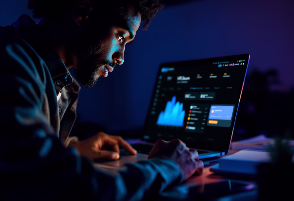[interface] image of employee interacting with hr software