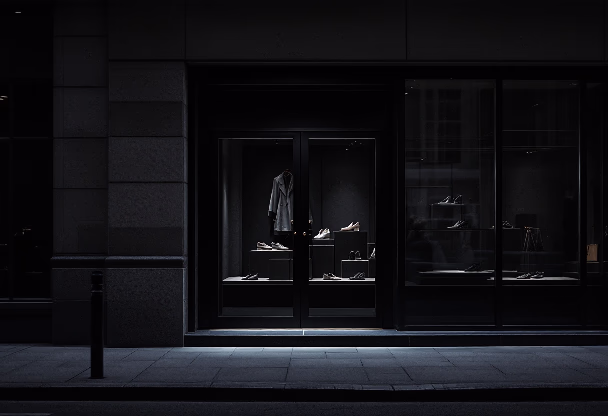 image of storefront (for a footwear store)