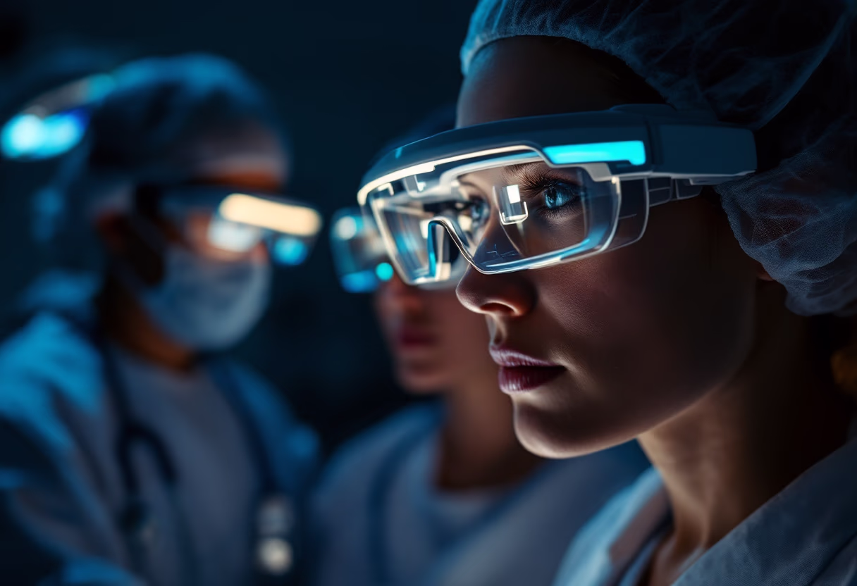 image of ar/vr devices in action for a healthcare business