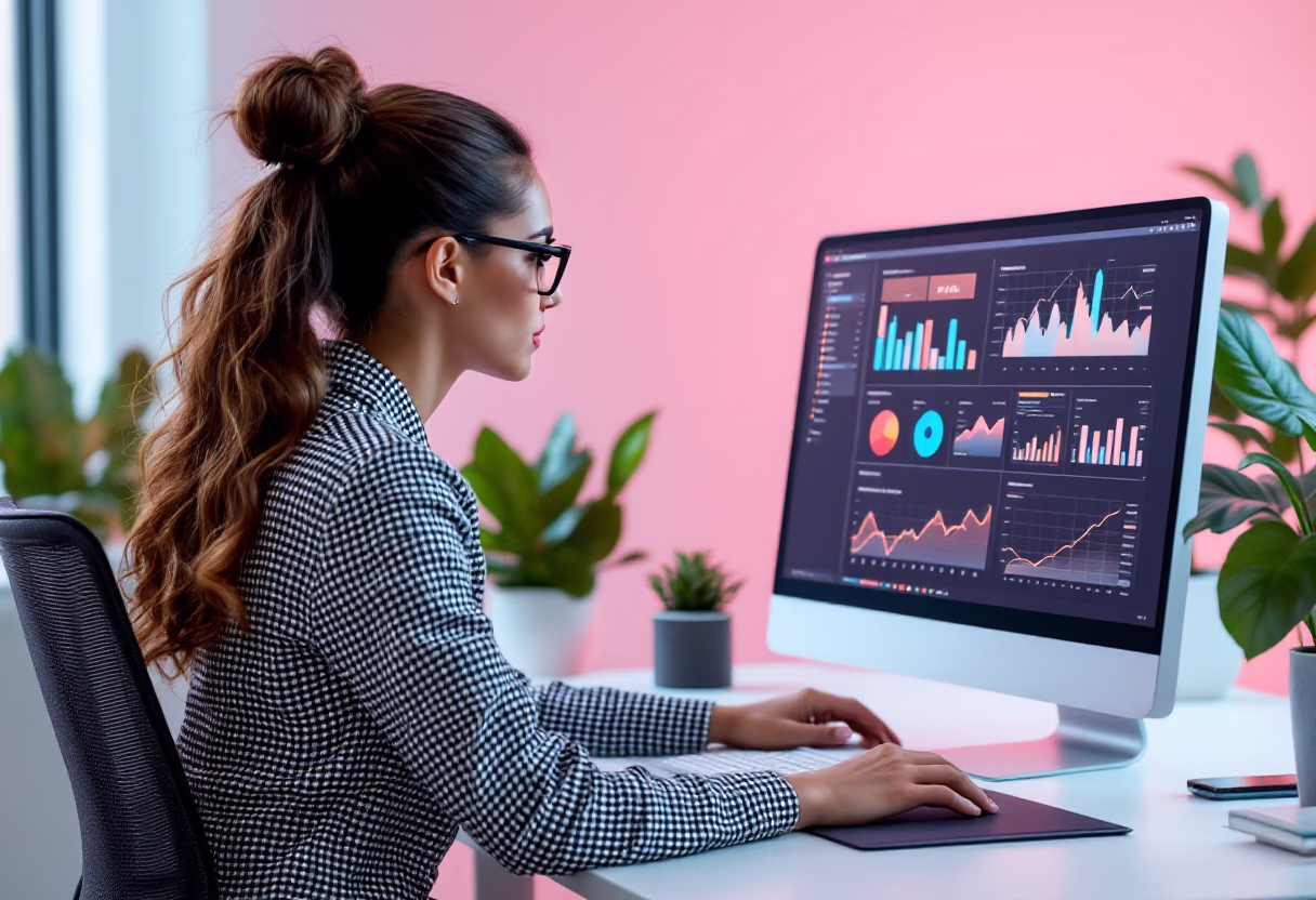image of people working in an office setting (for an ai saas company)