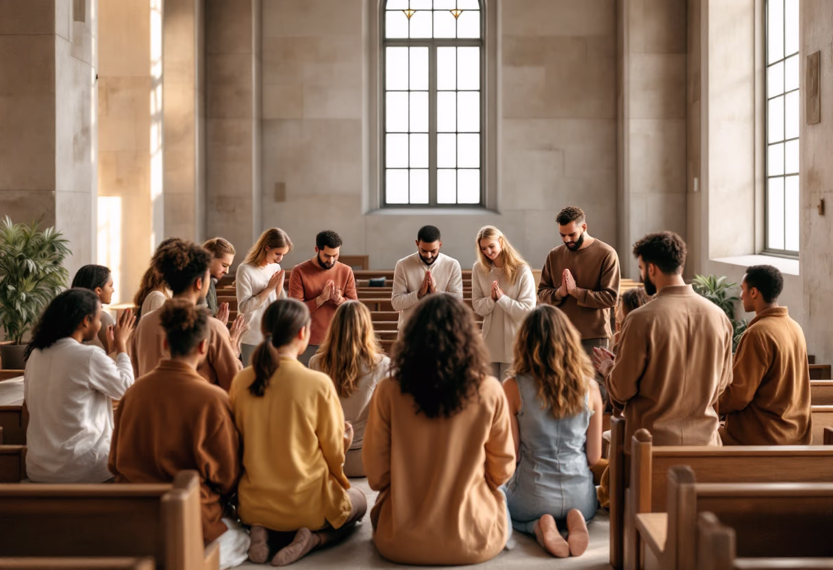 image of prayer circle (for a church & cathedral)