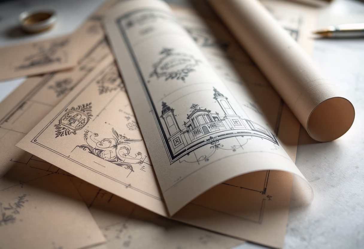 [background image] image of blueprint (for a construction company)