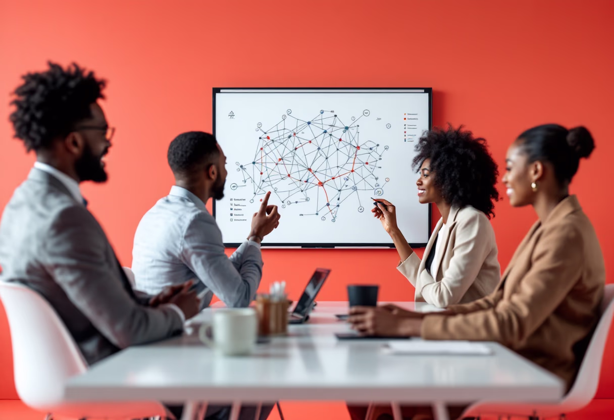 image of an office collaboration scene (for a mobility and transportation)
