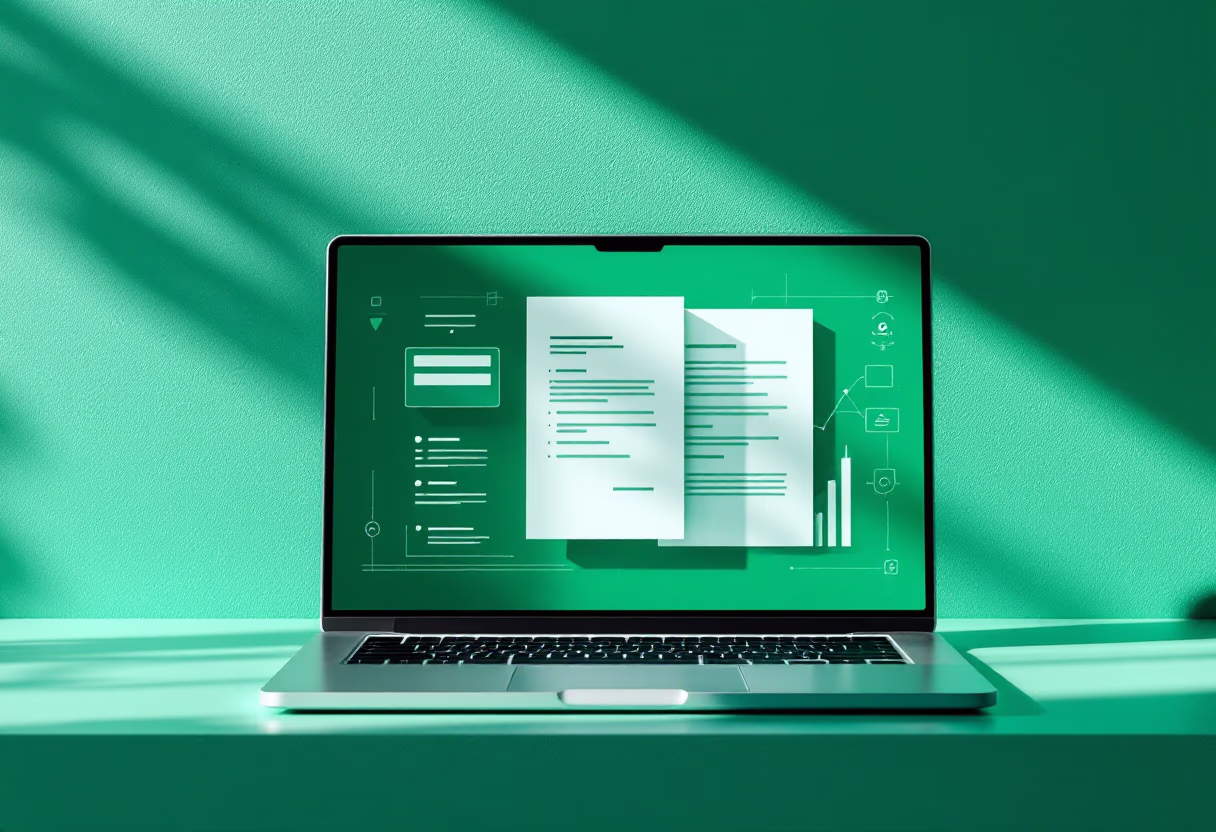image of seamless document automation (for a legal tech)