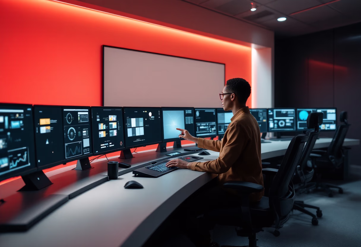 image of a traffic control center (for a mobility and transportation)