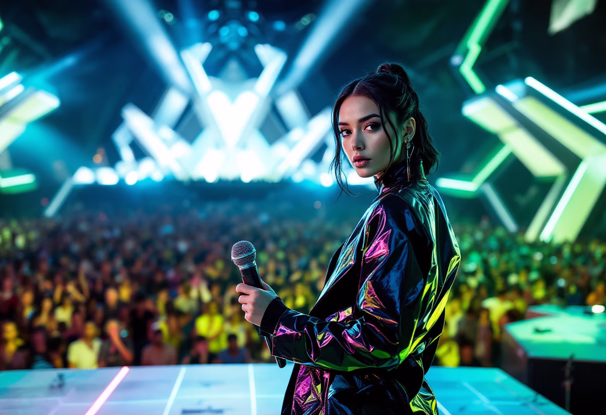 image of musician at music festival