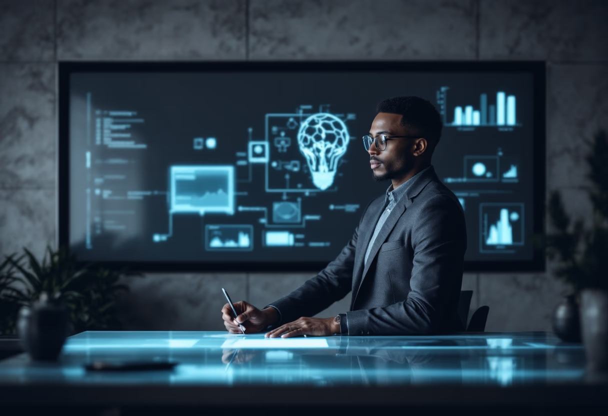 image of teacher using a smartboard (for edtech)