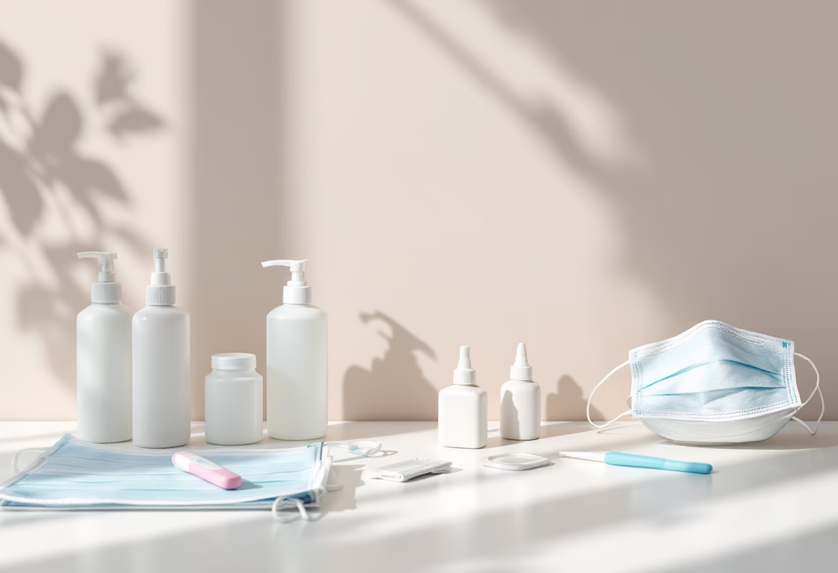 [background image] image of medical supplies in a medical clinic