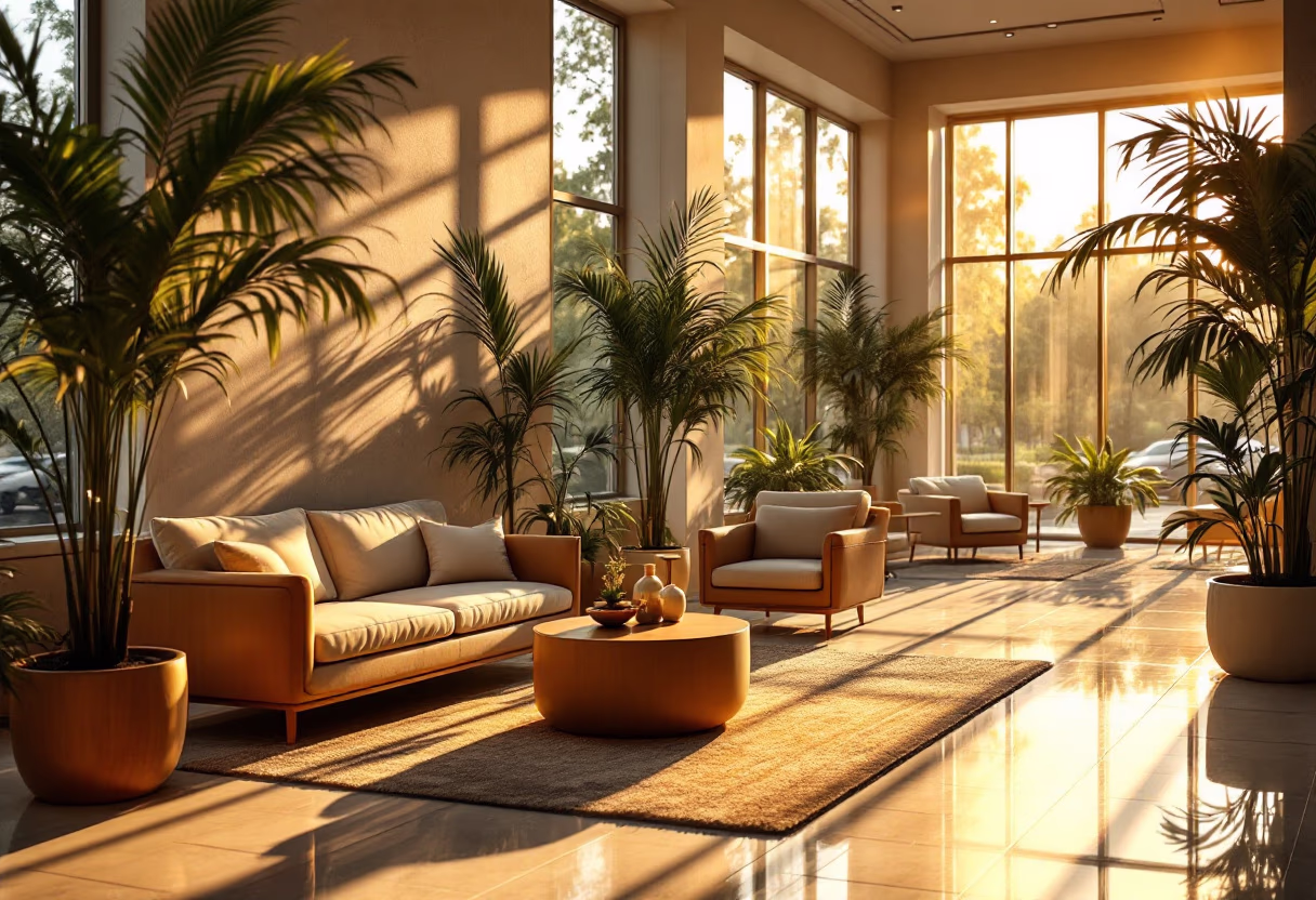 [background image] image of a welcoming reception area (for a automotive service).