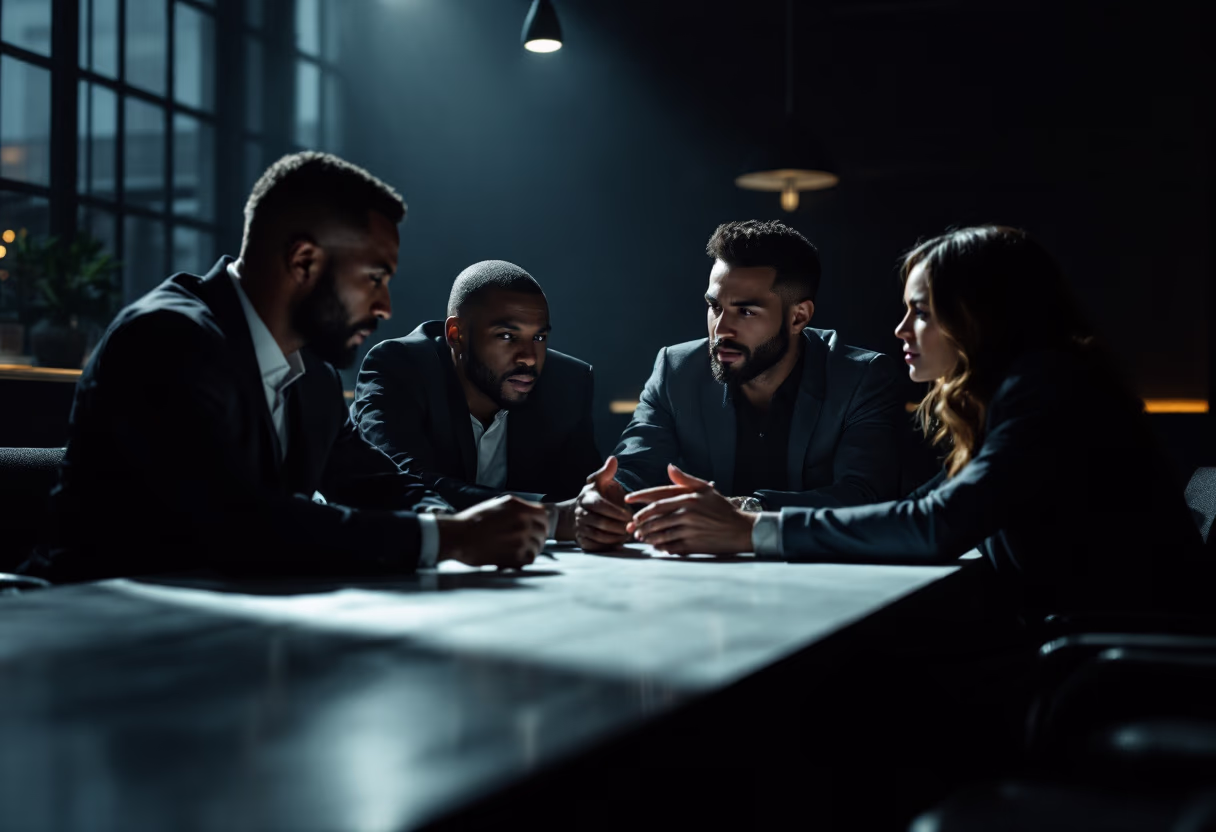 image of team discussion (for a hr tech)