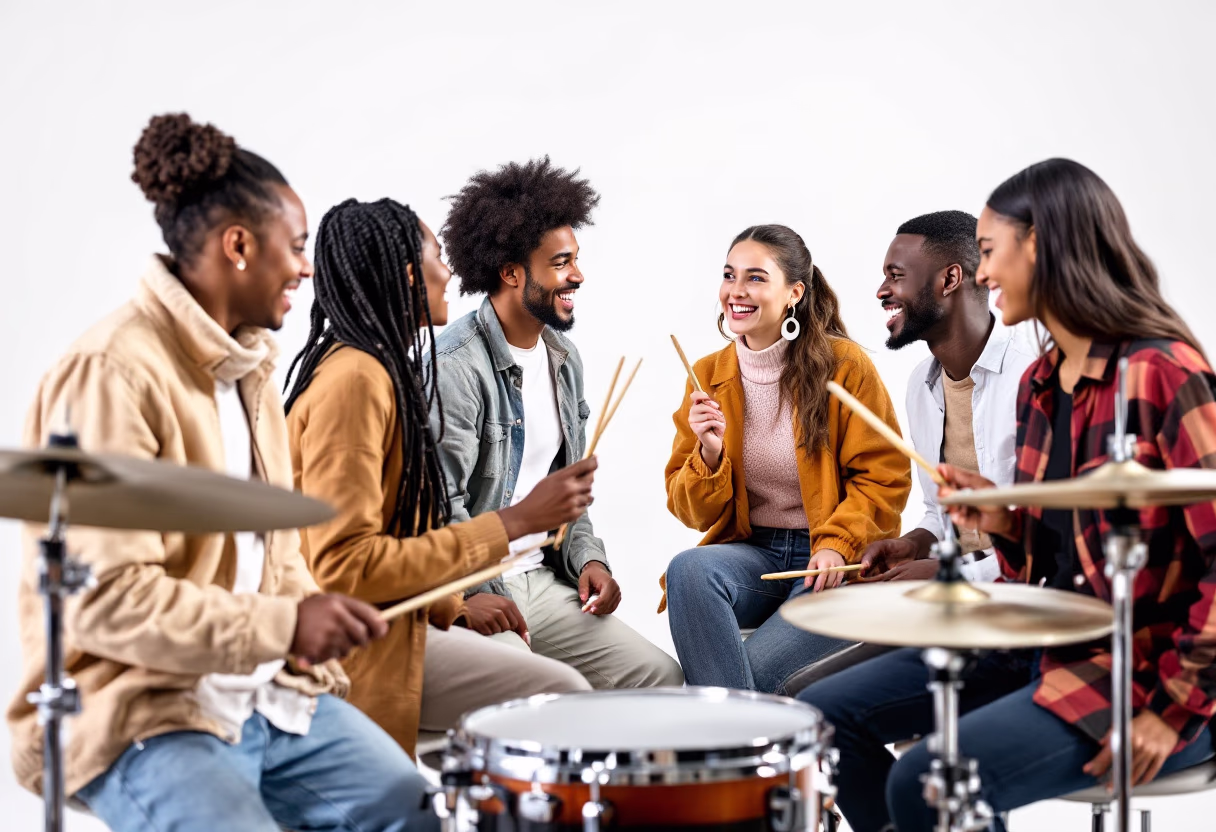 image of students interacting during break
