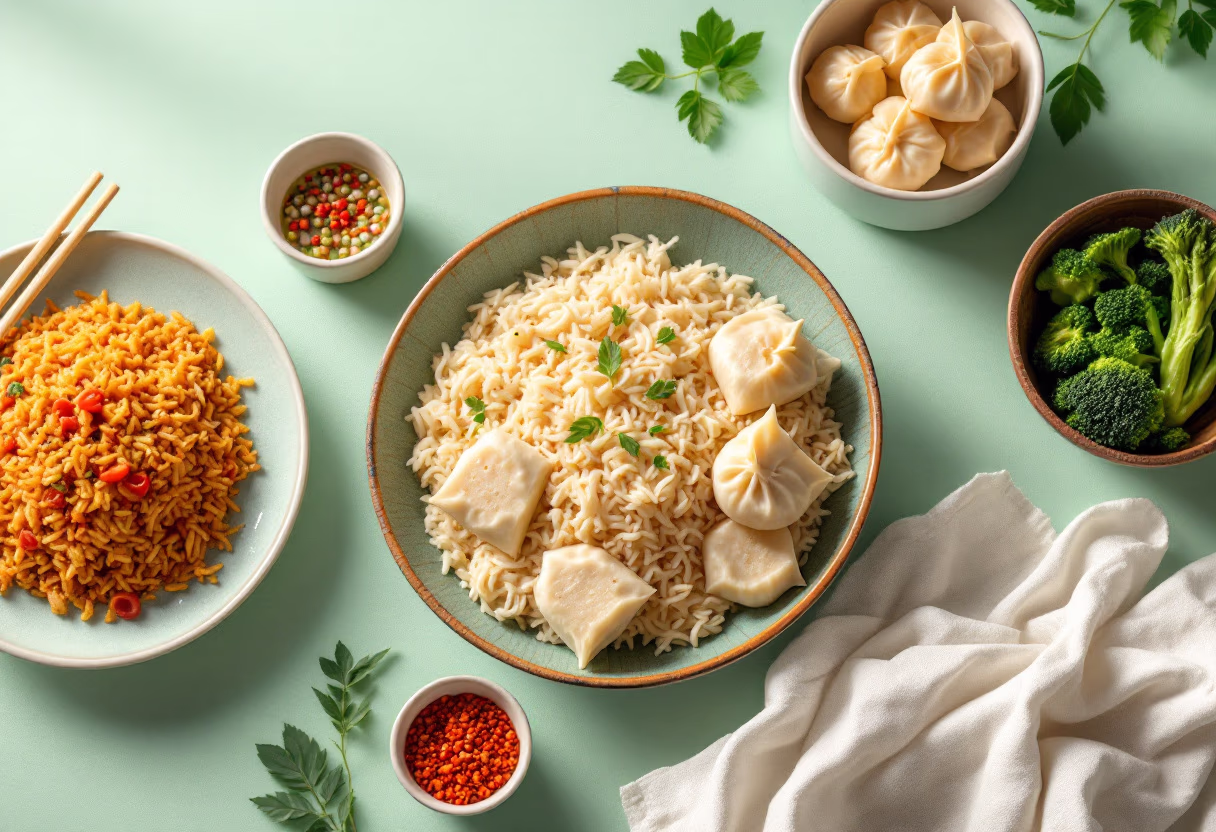 image of a main course assortment for a chinese restaurant