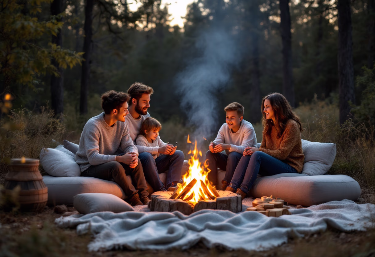 image of a family on vacation