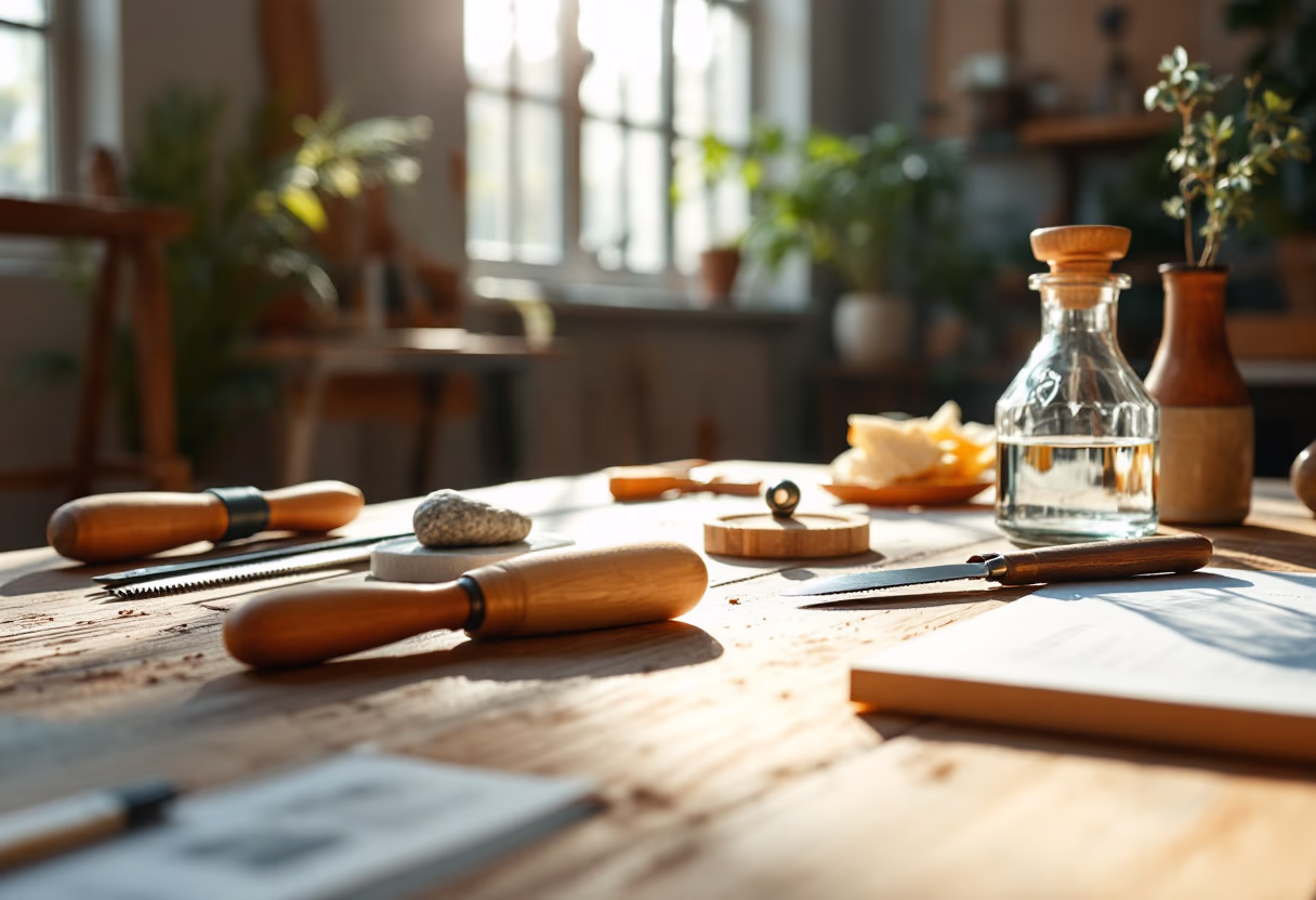 [background image] image of architectural tools on a table