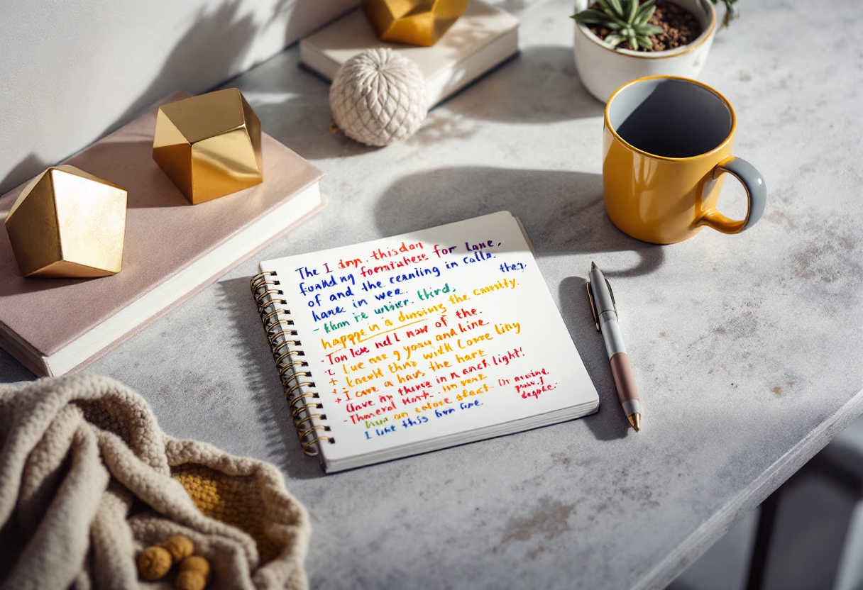 image of a notepad with notes (for a private tutor)