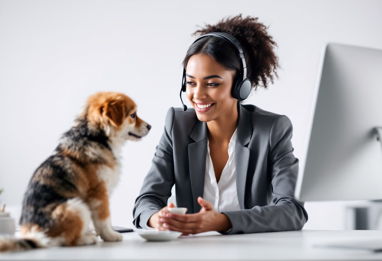 image of customer support interactions for an animal welfare nonprofit