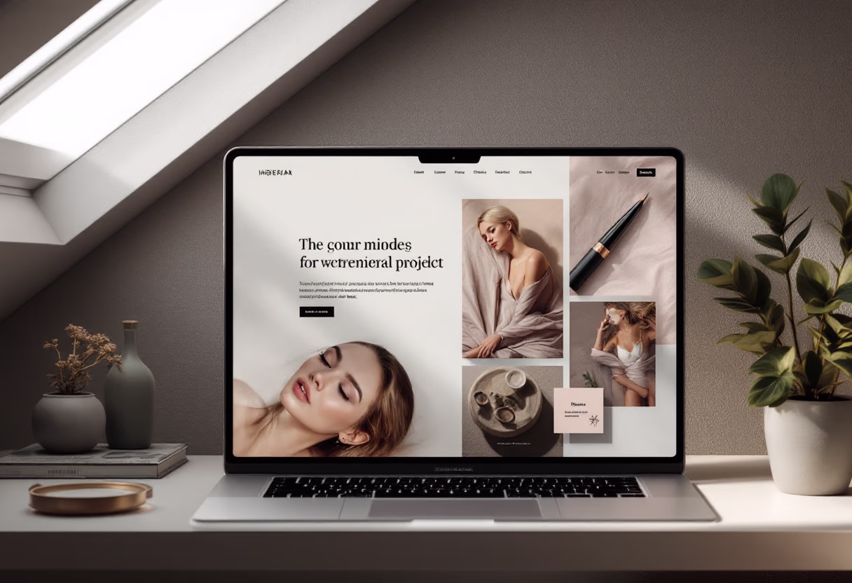 [digital project] image of website design with emphasis on textures (for a graphic design studio)