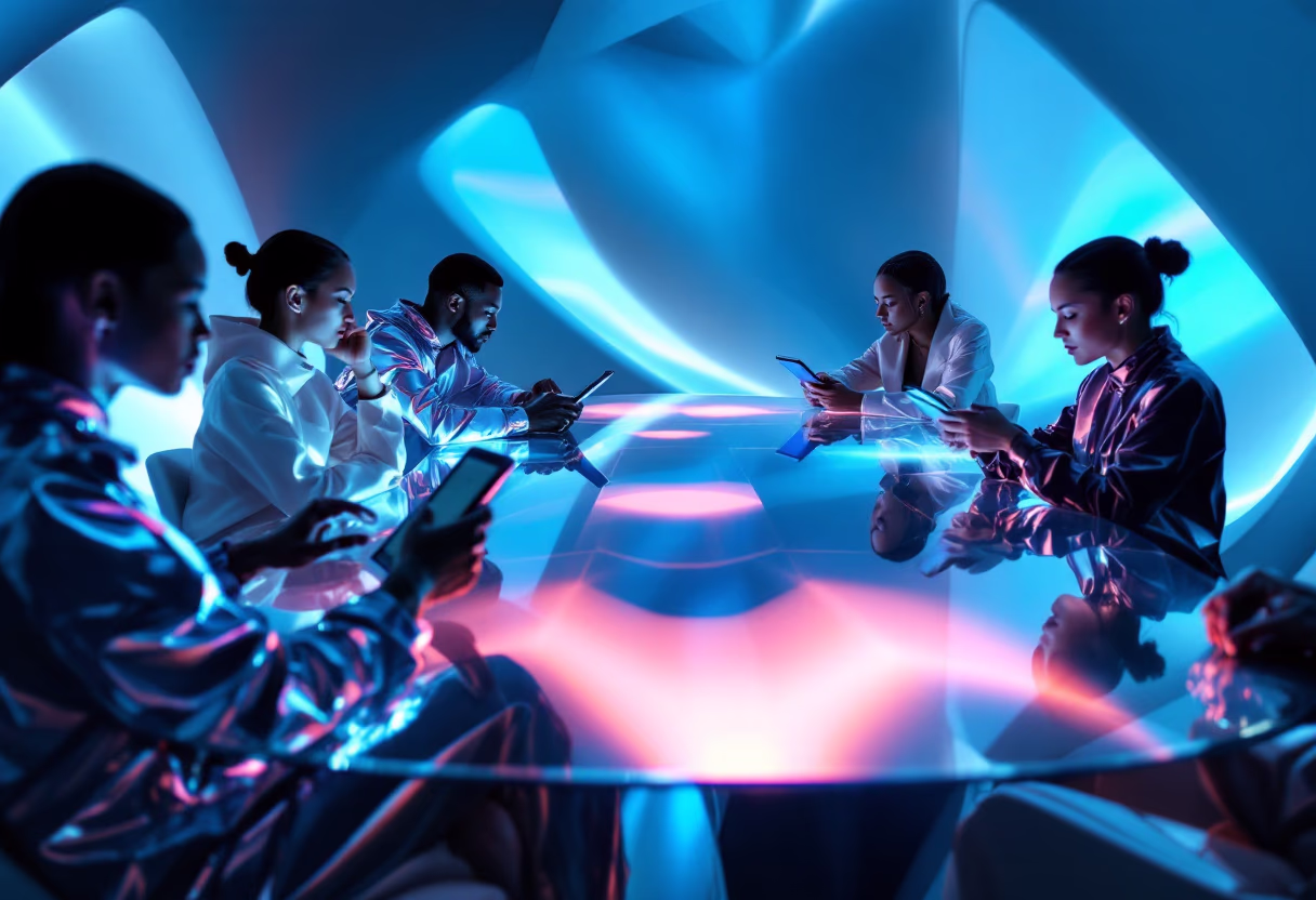 image of a business meeting for data analytics and business intelligence