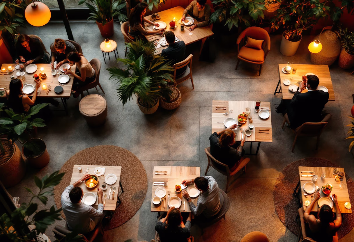 image of a hosted event inside the restaurant (italian restaurant)