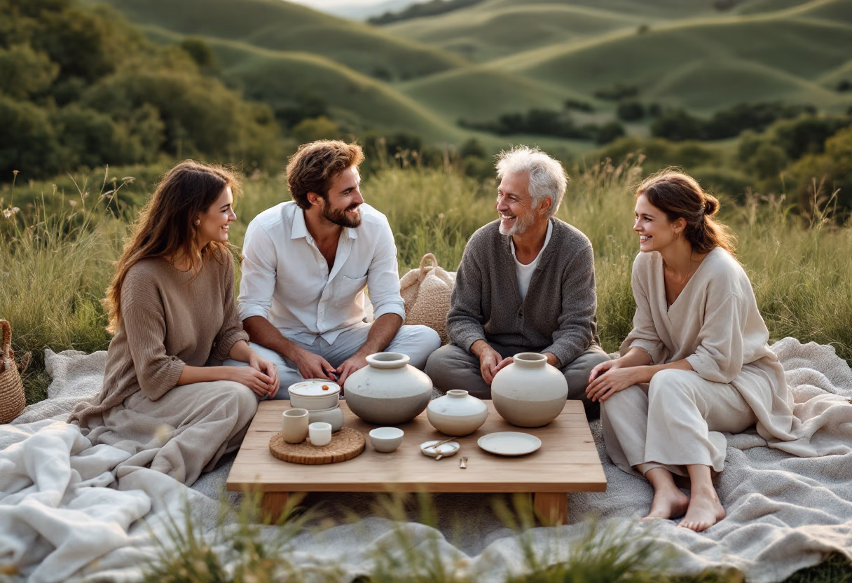 image of a family on vacation