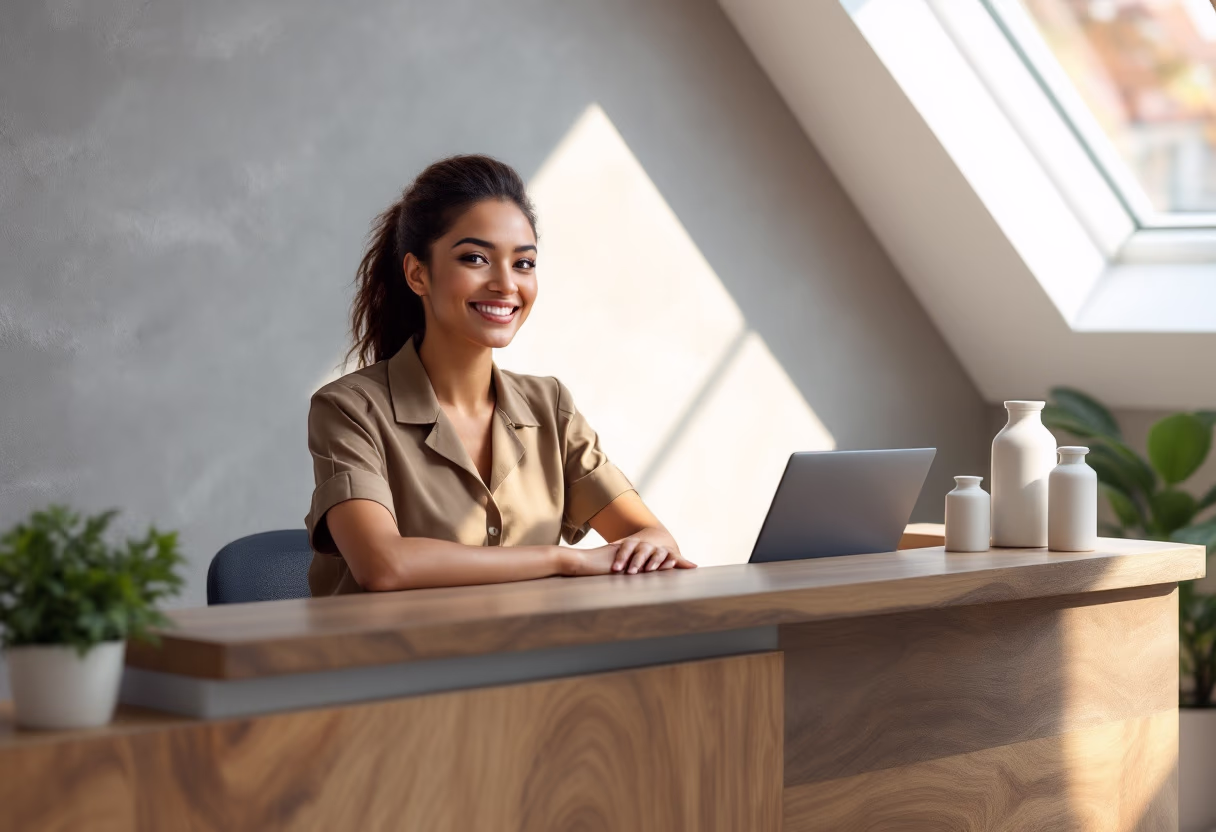 image of office receptionist (for a dental office)