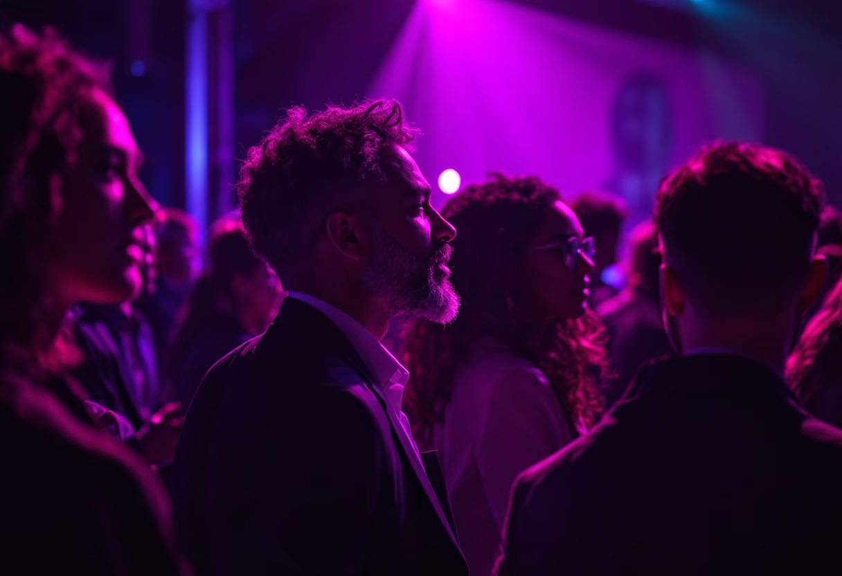 image of networking event attendees (for a legal tech)