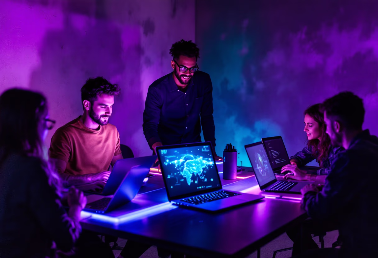 [background image] image of a workplace setting (for an ai healthcare company)