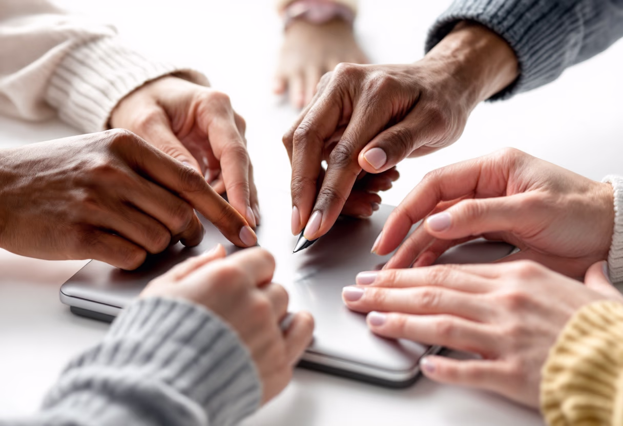 image of diverse group collaboration (for a hr tech)